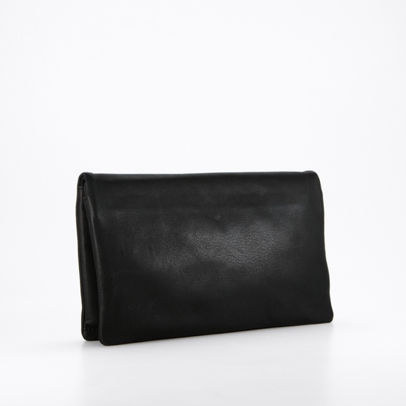 Ann Taylor Handbags - 🌟HP🌟 Foldover GENUINE Nappa Leather Clutch